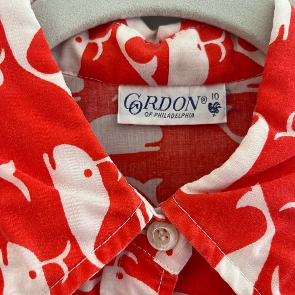 Vintage whale blouse - Picture 2 of 5